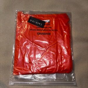 #1178 Short sleeve night gown…Orange…Sz XL….Still in package